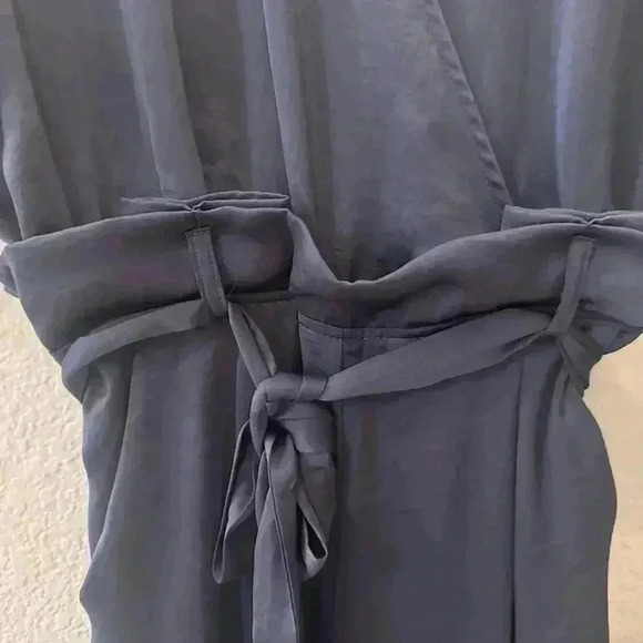 Dress Day Brand Blue Size Medium Woman's Wide Leg Pantsuit Soft Comfortable - Picture 6 of 15